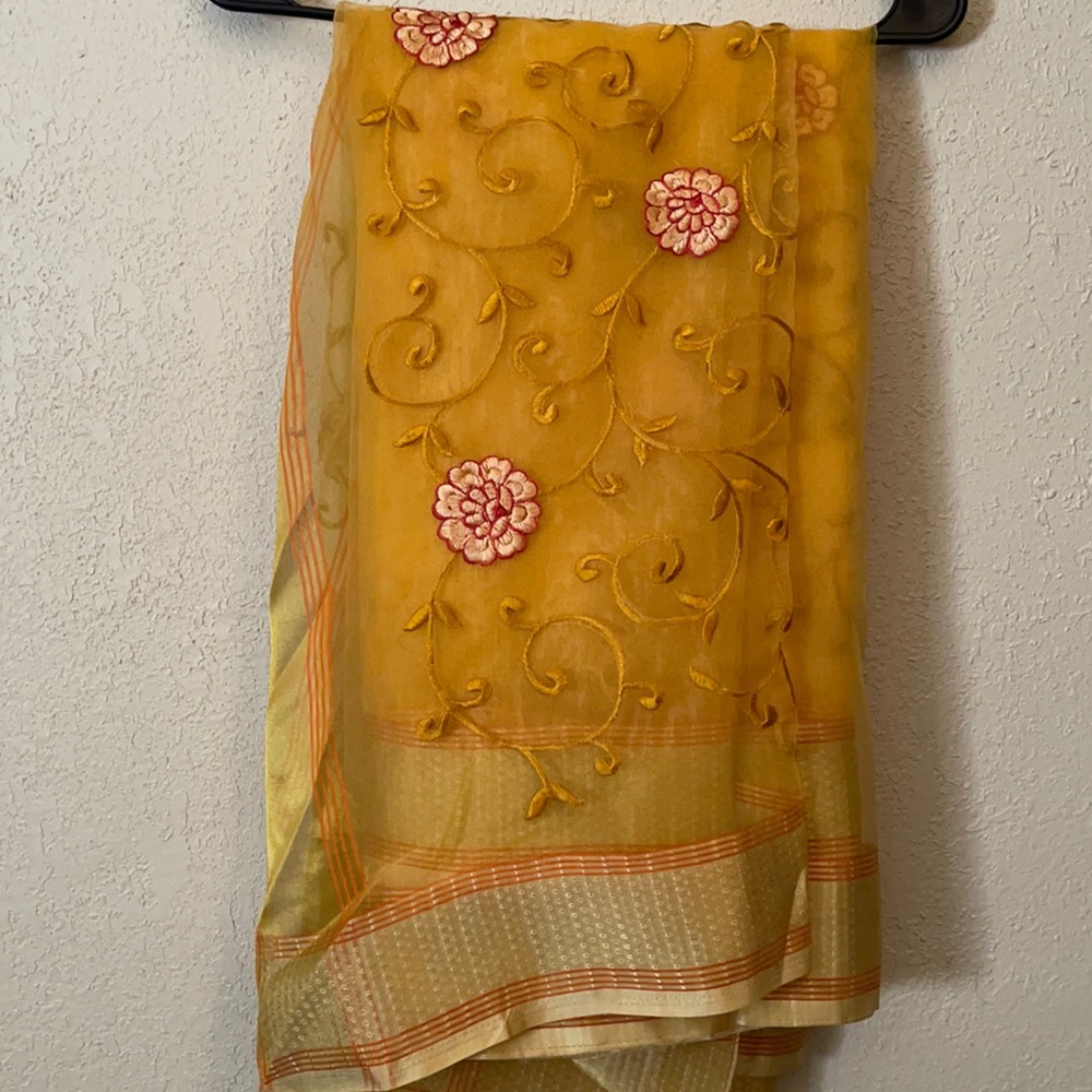 Indian organza saree